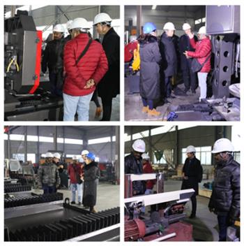 印度客戶蒞臨金鋒鋸業(yè)選購(gòu)帶鋸床