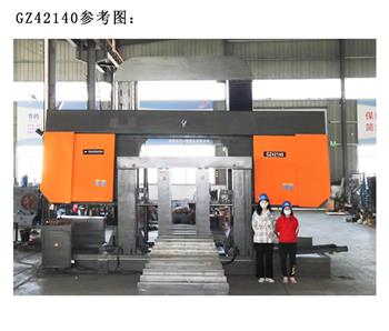 切割范圍1.4米的大型臥式帶鋸床長(zhǎng)什么樣？